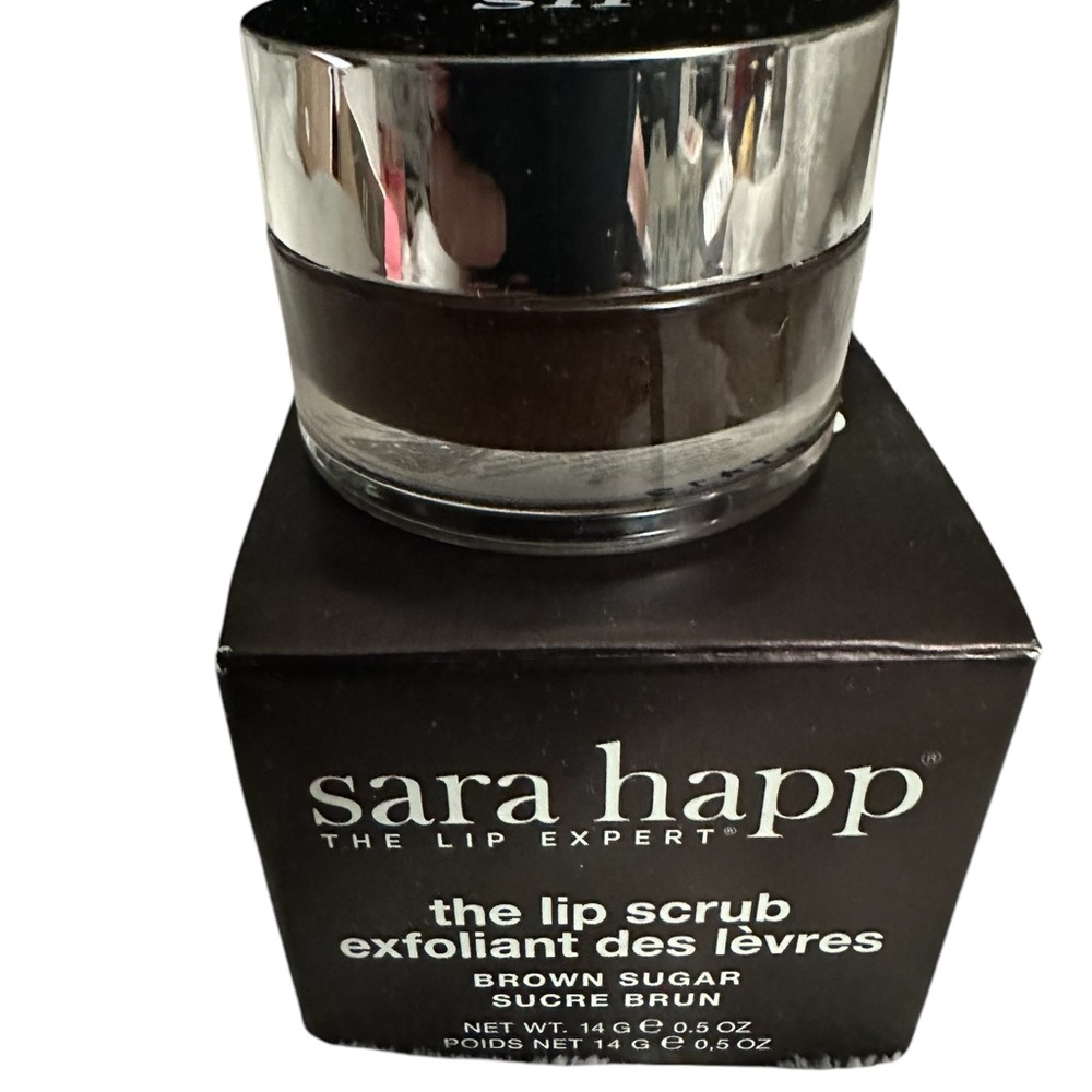 Sara Happ The Lip Scrub Brown Sugar Lip Exfoliator .5oz NIB - Picture 4 of 6